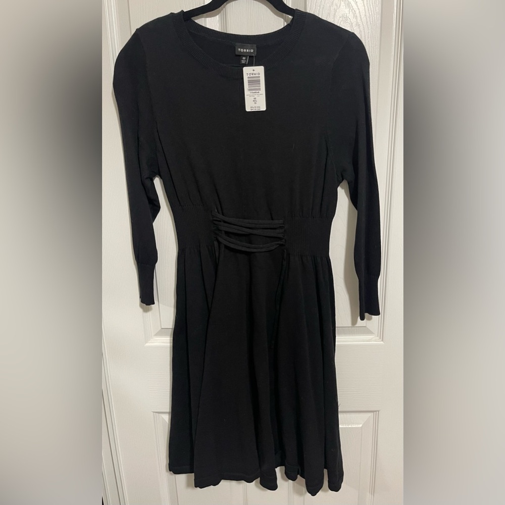 Torrid Black Long Sleeve Dress